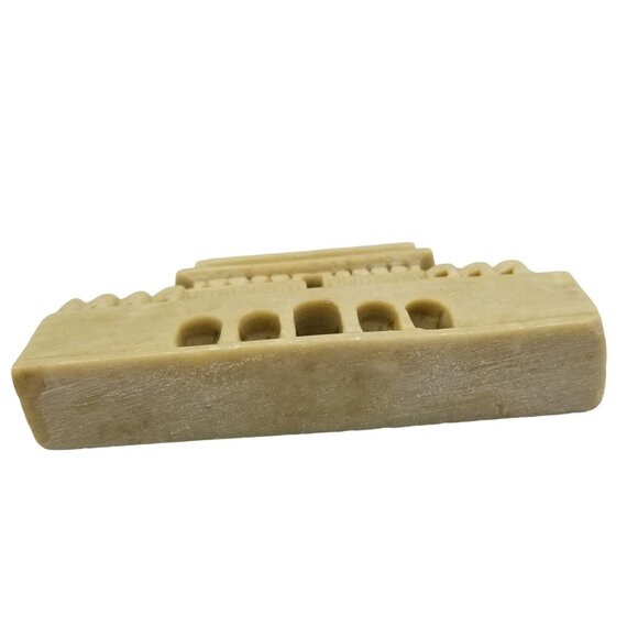 Vintage Hand-Carved Stone Asian Pagoda Netsuke Sculpture - Picture 5 of 12